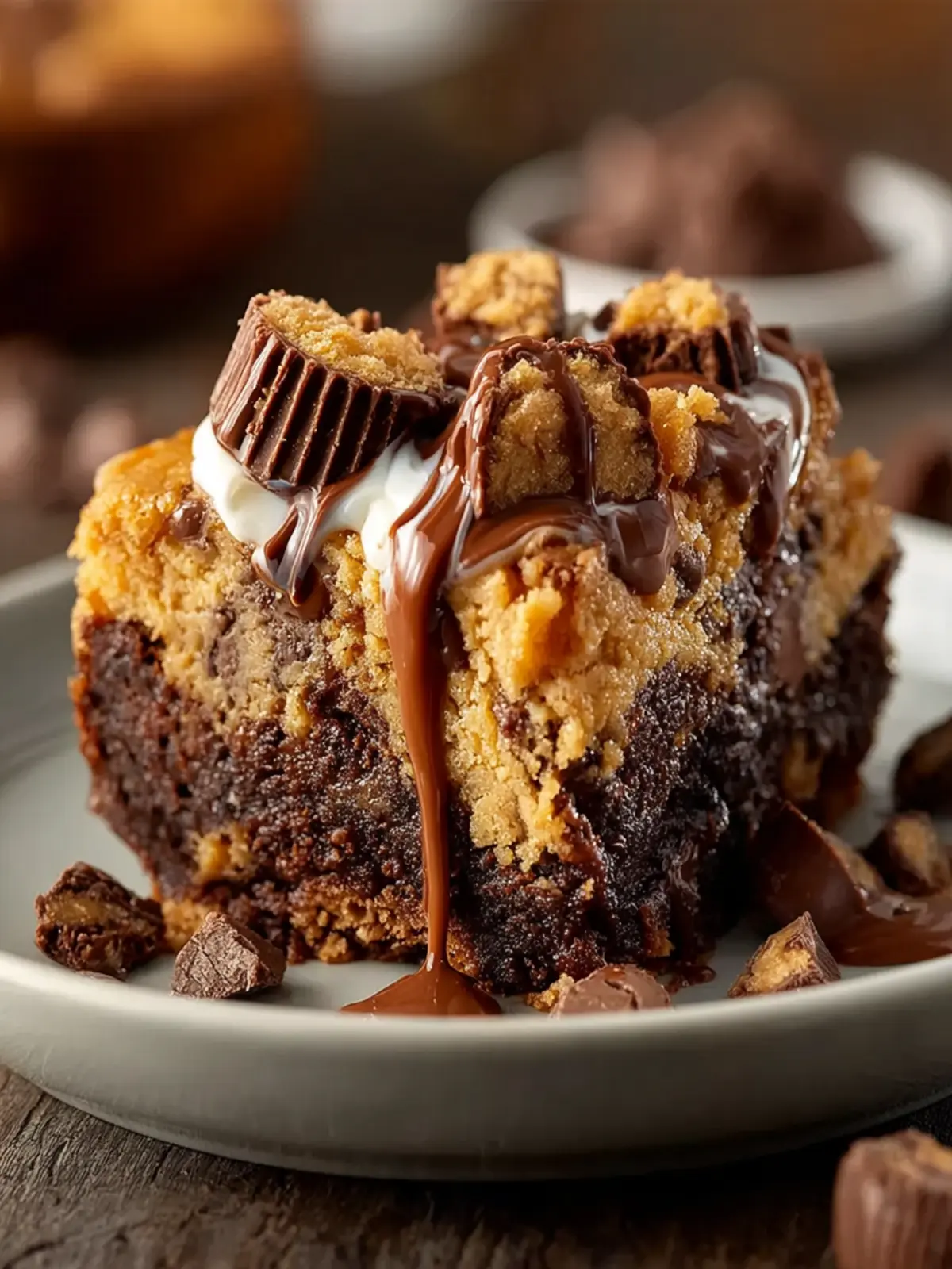 peanut butter cup dump cake delight First Image