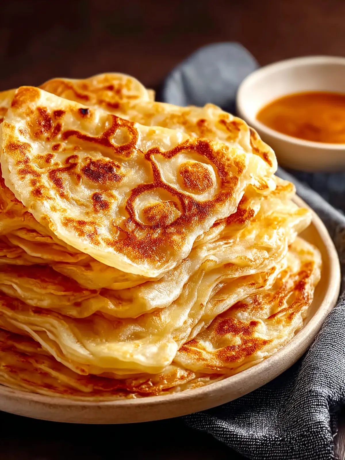 roti canai flaky flatbread First Image