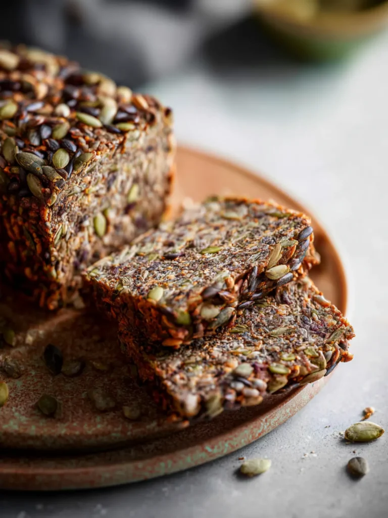vegan gluten free seed bread First Image