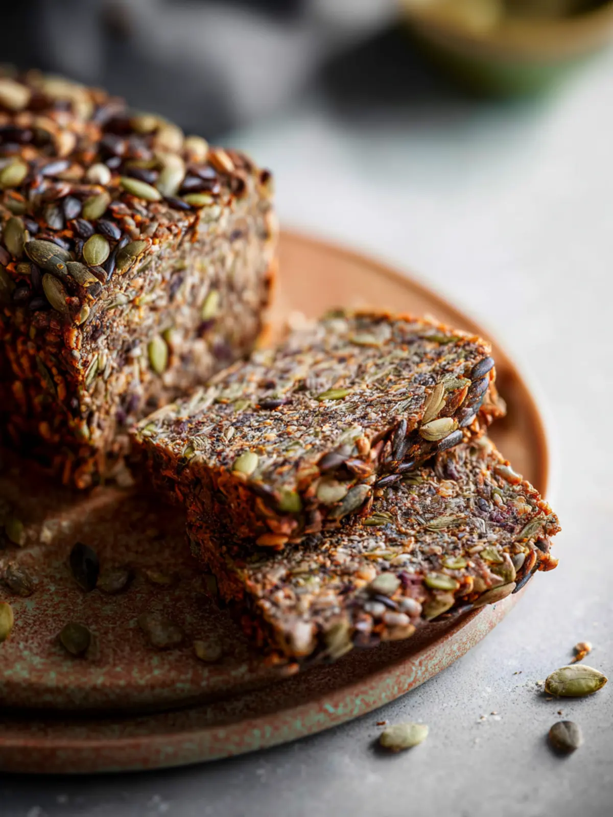 vegan gluten free seed bread First Image