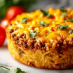 Cheesy Taco Hashbrown Casserole Crockpot Recipe First Image