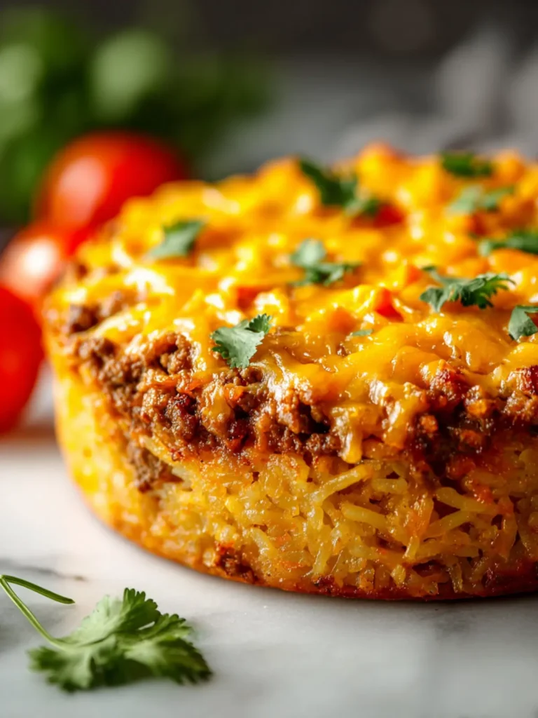 Cheesy Taco Hashbrown Casserole Crockpot Recipe First Image