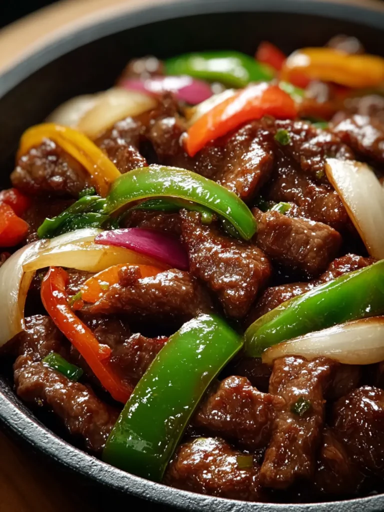 Chinese Pepper Steak with Onions – A Savory Homemade Delight First Image