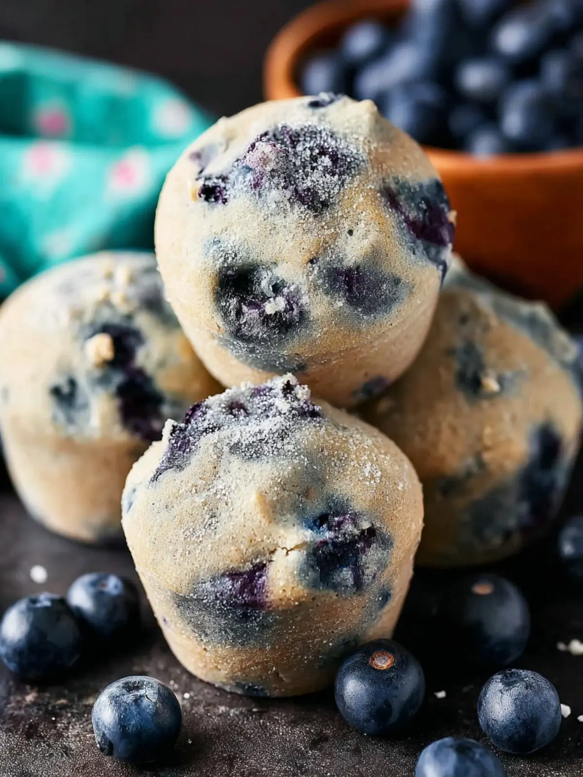 Fluffy Instant Pot Blueberry Muffins First Image