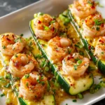 Garlicky Shrimp Zucchini Boats Recipe First Image