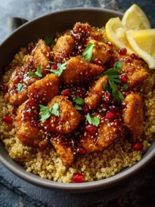 Honey Garlic Chicken Quinoa First Image