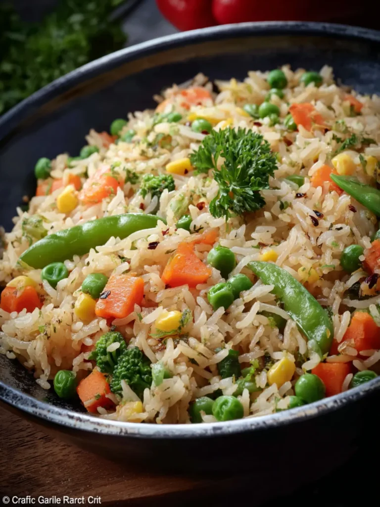 One-Pan Garlic Vegetable Rice First Image