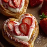 Strawberry Cream Cheese Heart Danishes First Image