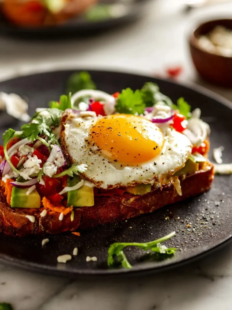 Tostada-Inspired Sweet Potato Breakfast Toast First Image